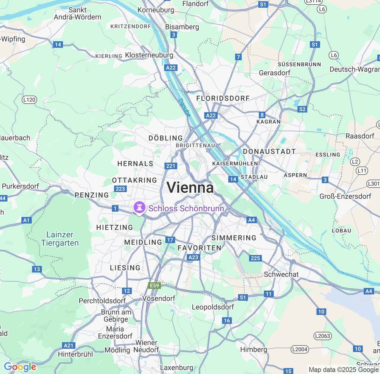 Map image for Intellectual Property Lawyers in Vienna and Austria IP firms at coordinates  ; .