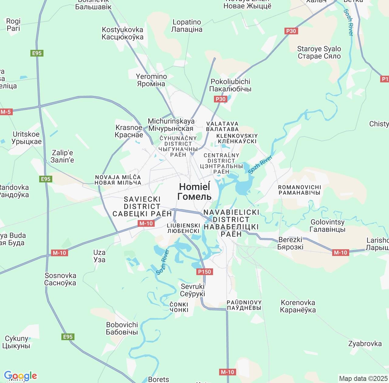 Map image for Intellectual Property Lawyers in Homyel' and Gomel Oblast IP firms at coordinates  ; .
