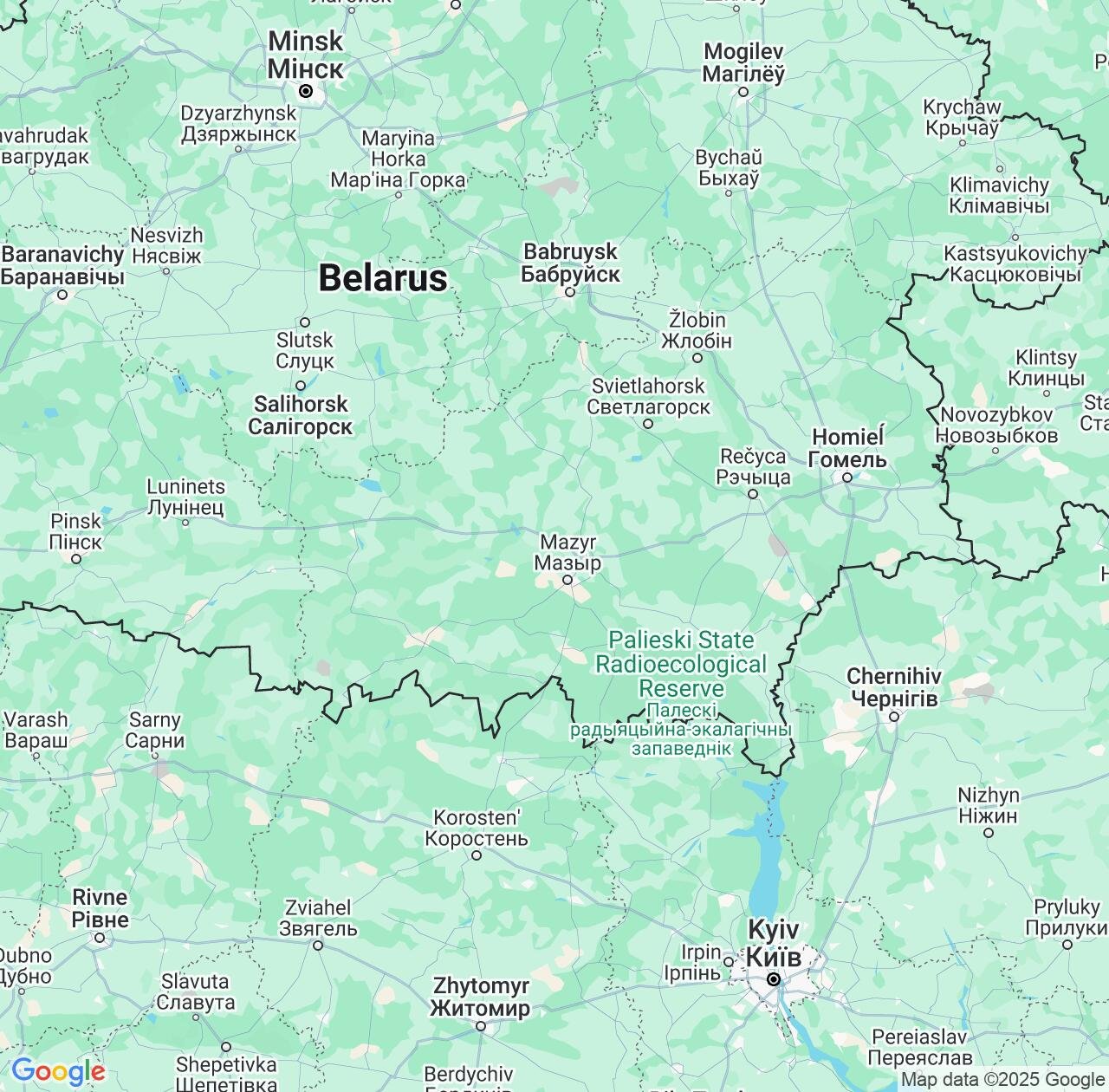 Map image for Intellectual Property Lawyers in Gomel Oblast and Belarus IP firms at coordinates  ; .