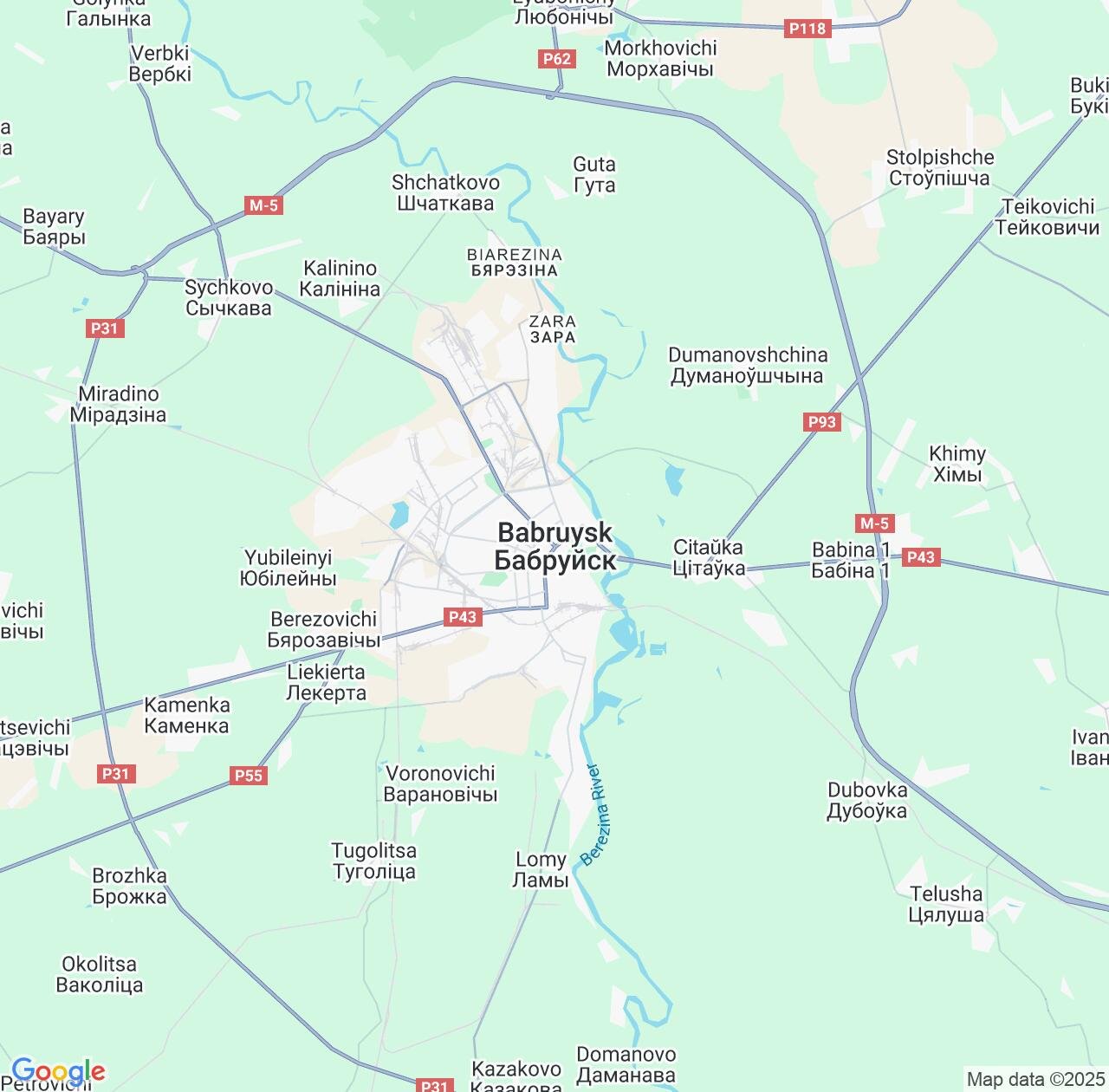 Map image for Intellectual Property Lawyers in Bobruysk and Mogilev IP firms at coordinates  ; .