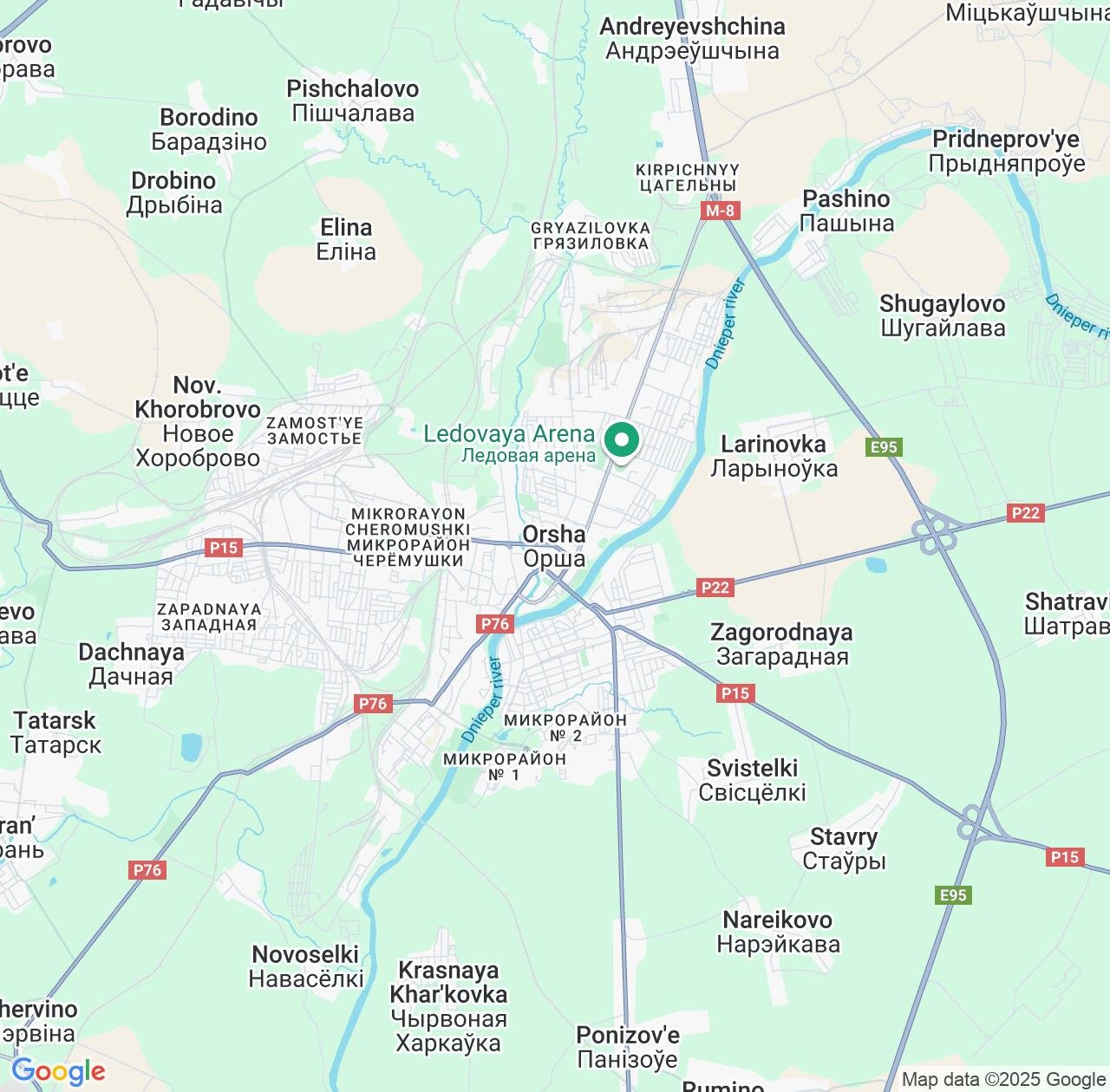 Map image for Intellectual Property Lawyers in Orsha and Vitebsk IP firms at coordinates  ; .