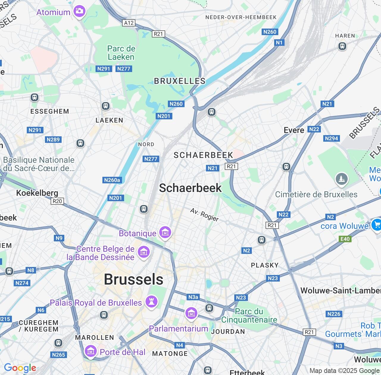 Map image for Intellectual Property Lawyers in Schaerbeek and Brussels Capital IP firms at coordinates  ; .