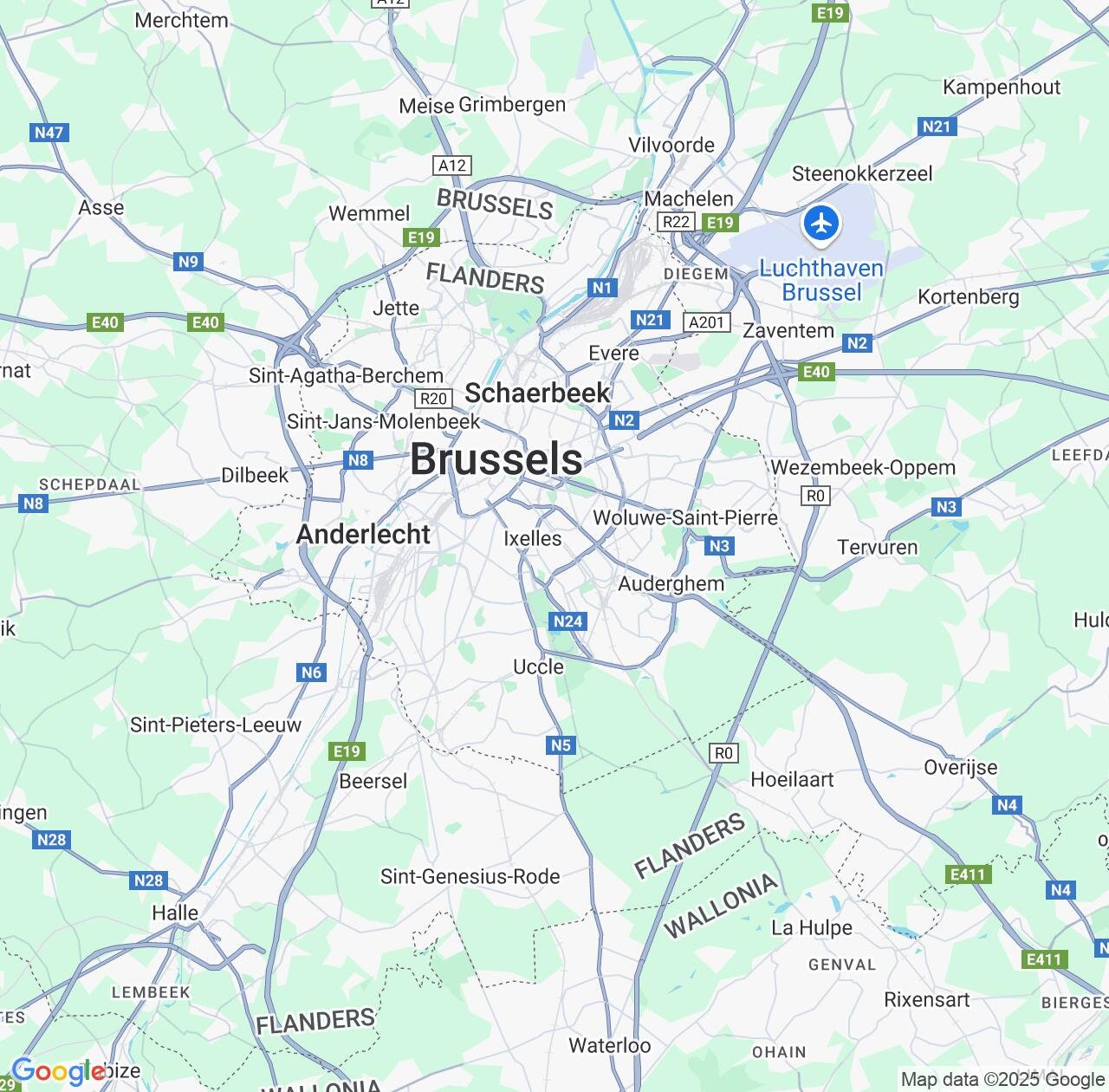 Map image for Intellectual Property Lawyers in Brussels Capital and Belgium IP firms at coordinates  ; .