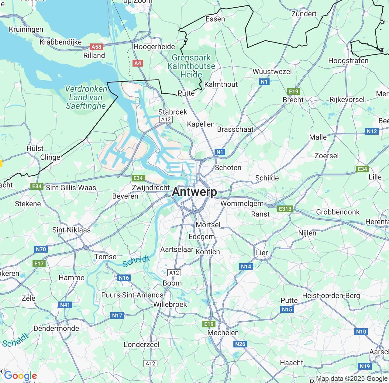 Map image for Intellectual Property Lawyers in Antwerpen and Flanders IP firms at coordinates  ; .