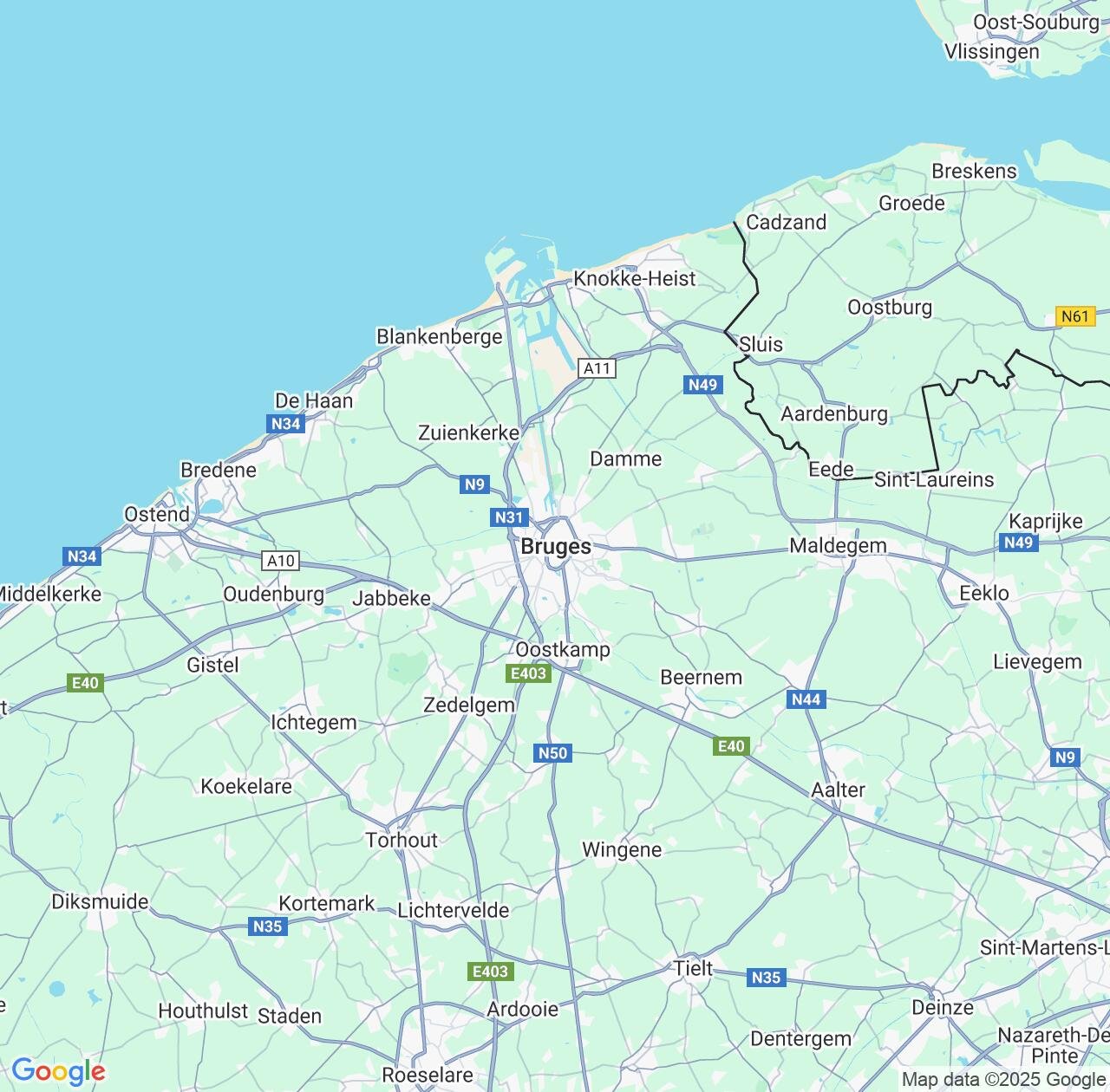 Map image for Intellectual Property Lawyers in Brugge and Flanders IP firms at coordinates  ; .