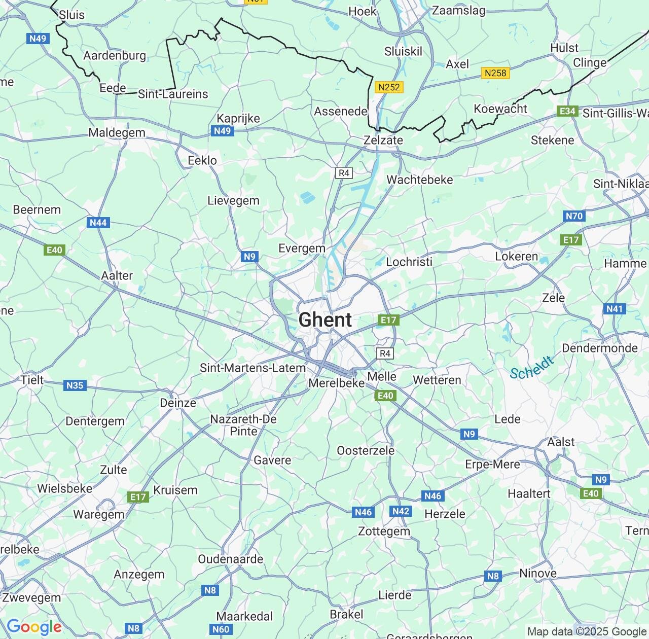Map image for Intellectual Property Lawyers in Gent and Flanders IP firms at coordinates  ; .