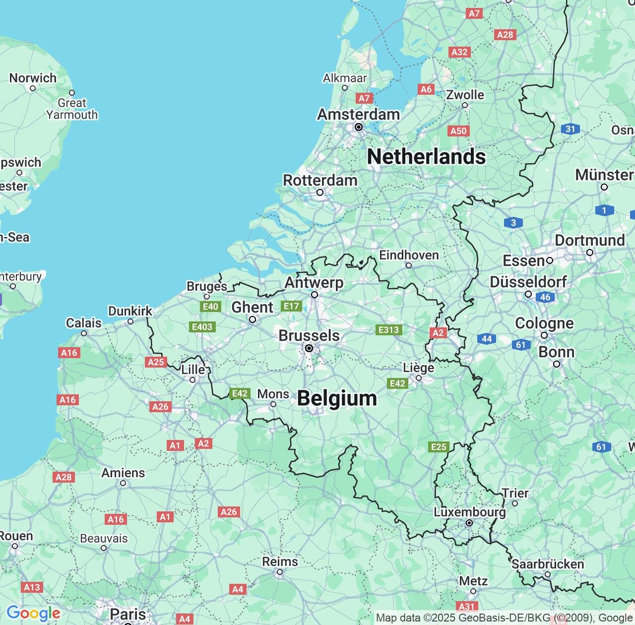 Map image for Intellectual Property Lawyers in Flanders and Belgium IP firms at coordinates  ; .
