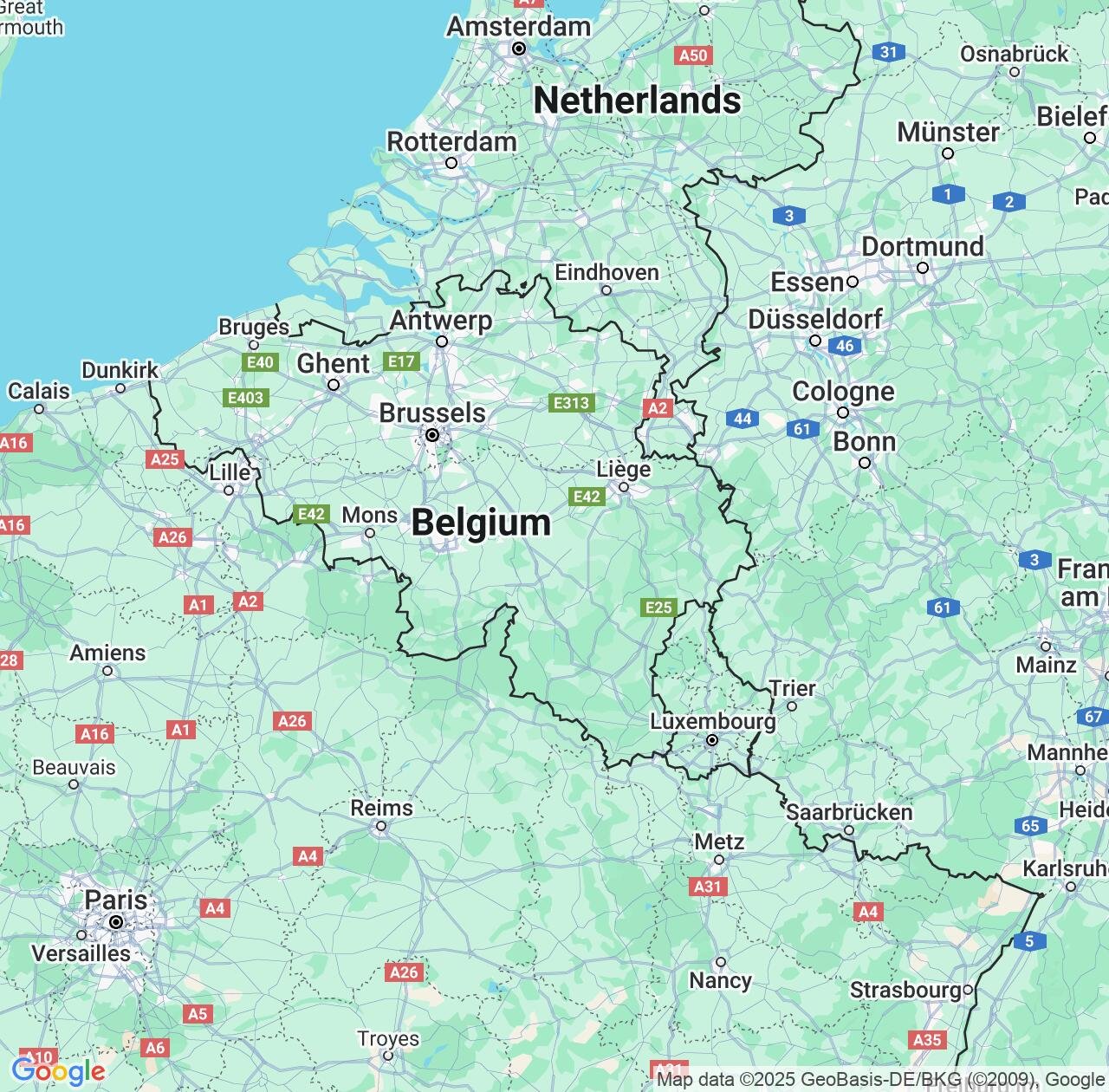Map image for Intellectual Property Lawyers in Wallonia and Belgium IP firms at coordinates  ; .