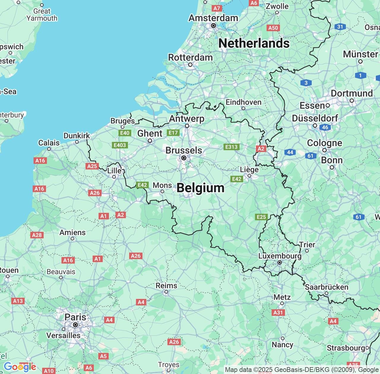 Map image for Intellectual Property Lawyers in Belgium and Europe IP firms at coordinates  ; .
