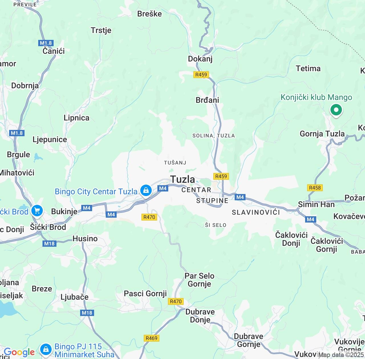 Map image for Intellectual Property Lawyers in Tuzla and Federation of B&H IP firms at coordinates  ; .