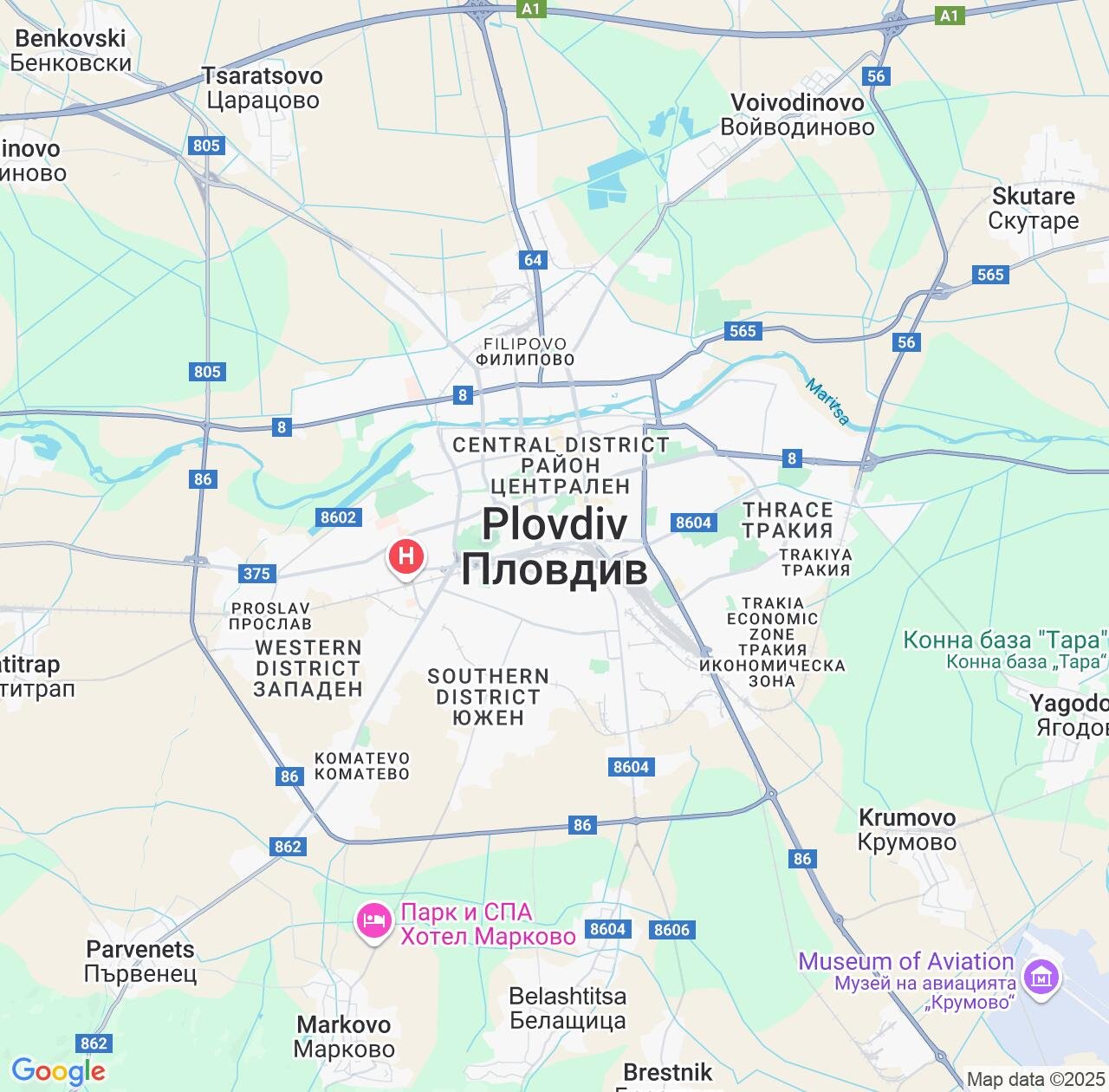 Map image for Intellectual Property Lawyers in Plovdiv and Bulgaria IP firms at coordinates  ; .