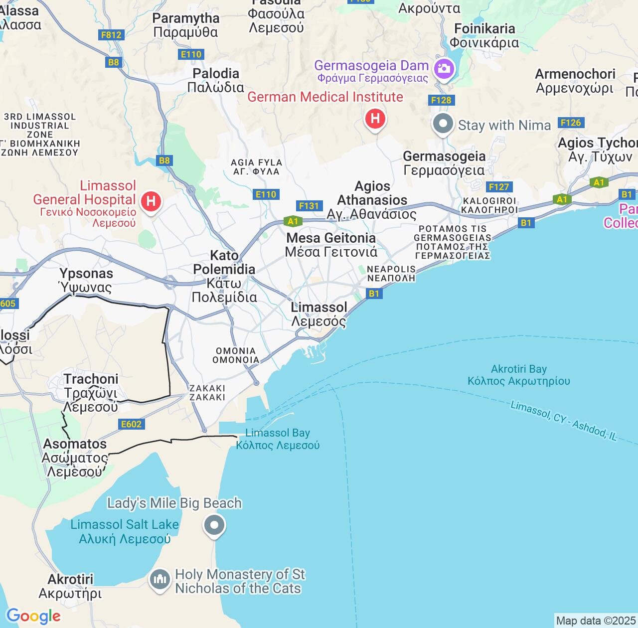 Map image for Intellectual Property Lawyers in Limassol and Cyprus IP firms at coordinates  ; .