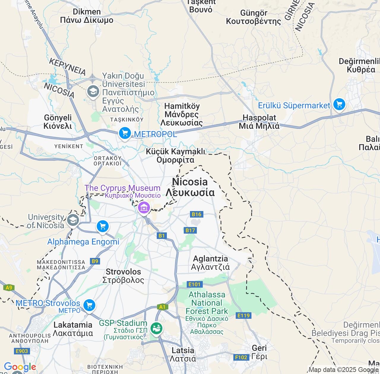 Map image for Intellectual Property Lawyers in Nicosia and Cyprus IP firms at coordinates  ; .