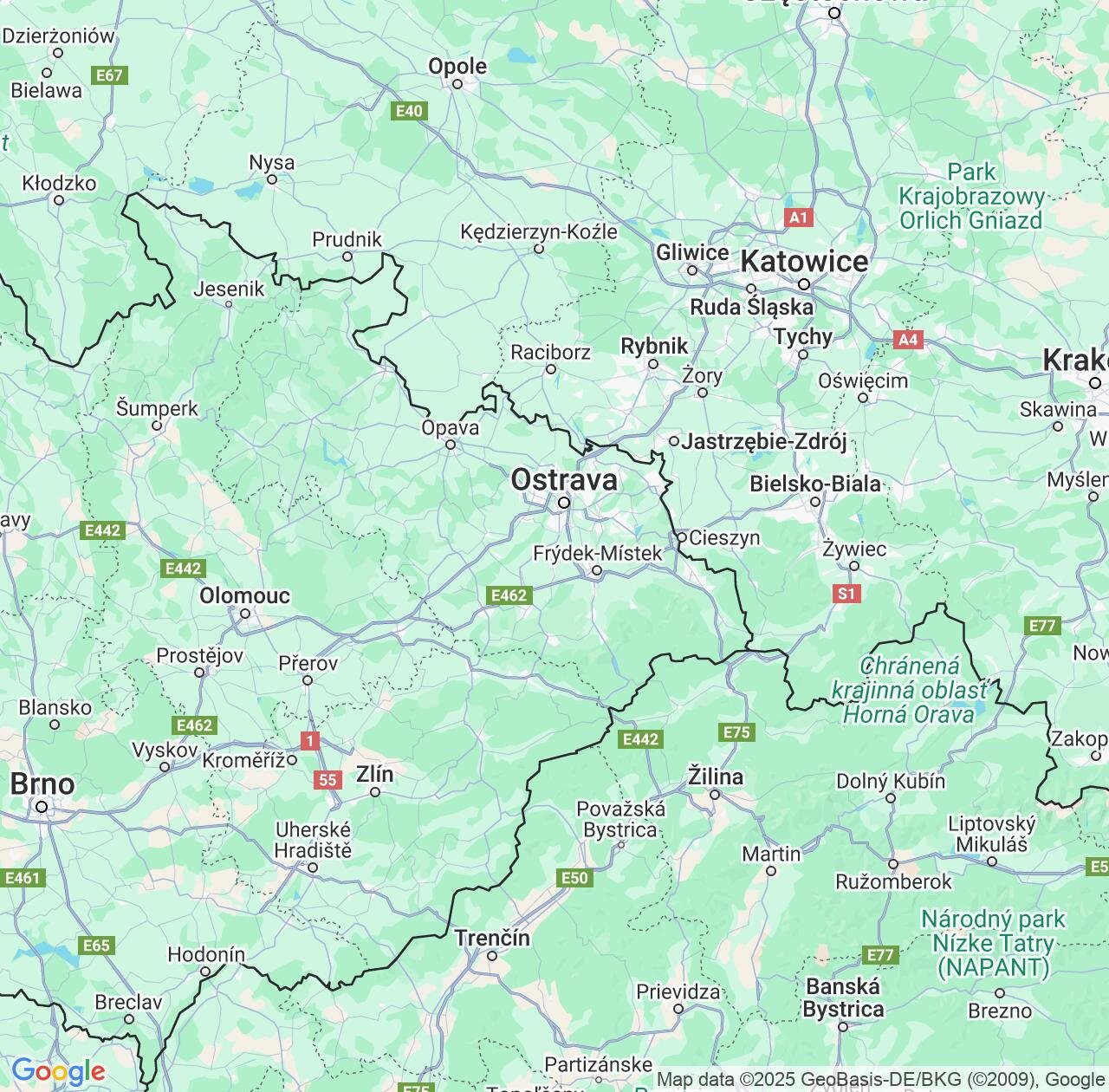 Map image for Intellectual Property Lawyers in Moravskoslezský and Czech Republic IP firms at coordinates  ; .