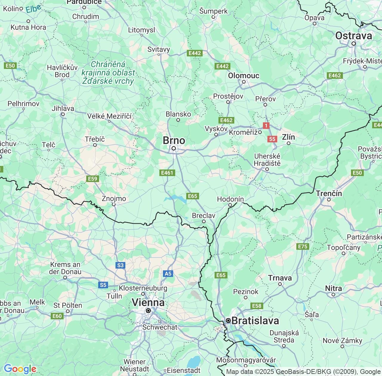 Map image for Intellectual Property Lawyers in South Moravian and Czech Republic IP firms at coordinates  ; .