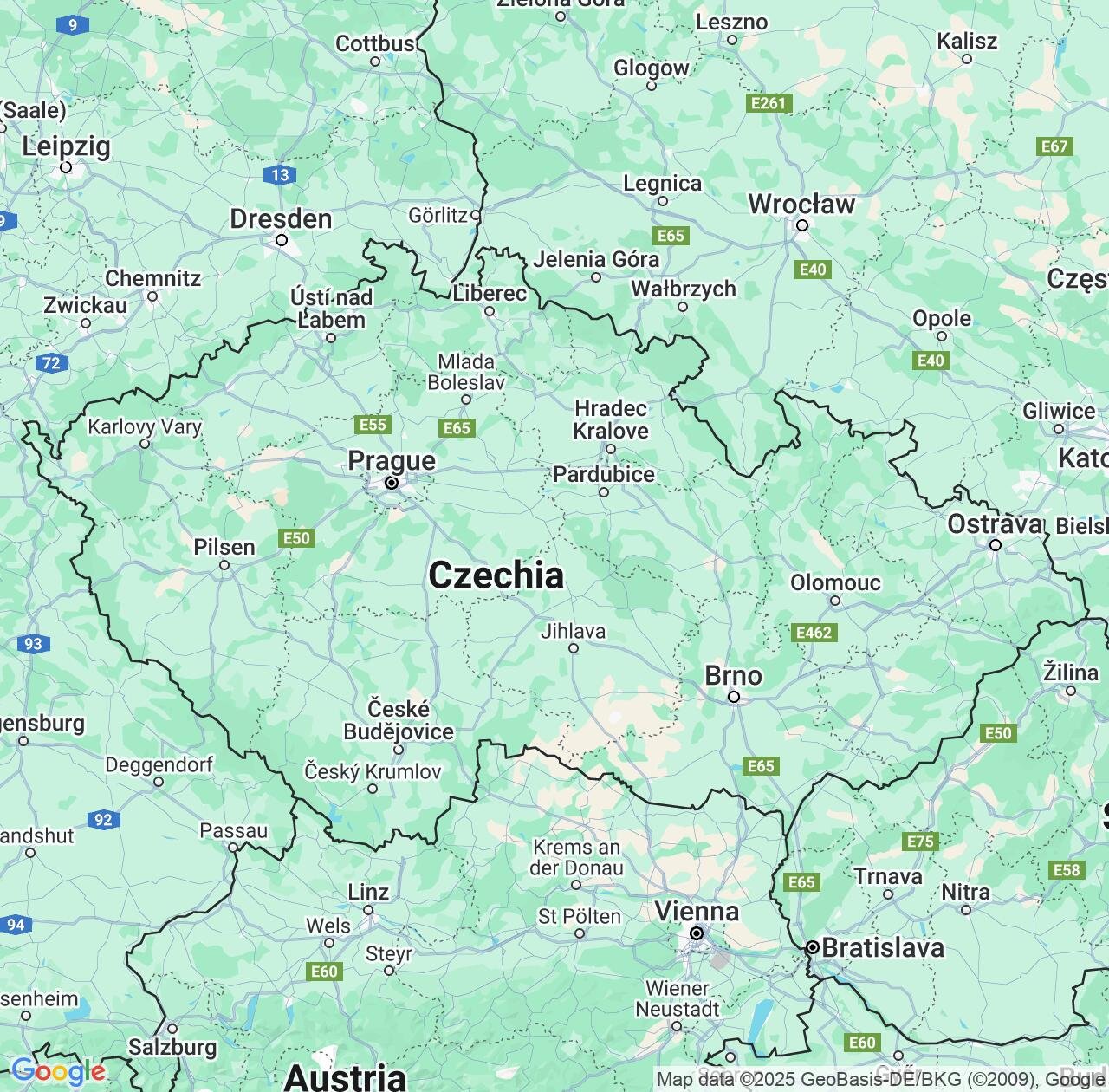 Map image for Intellectual Property Lawyers in Czech Republic and Europe IP firms at coordinates  ; .