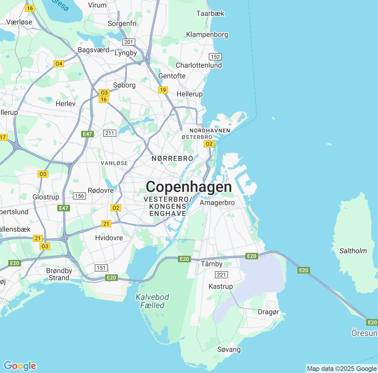 Map image for Intellectual Property Lawyers in Copenhagen and Capital Region IP firms at coordinates  ; .