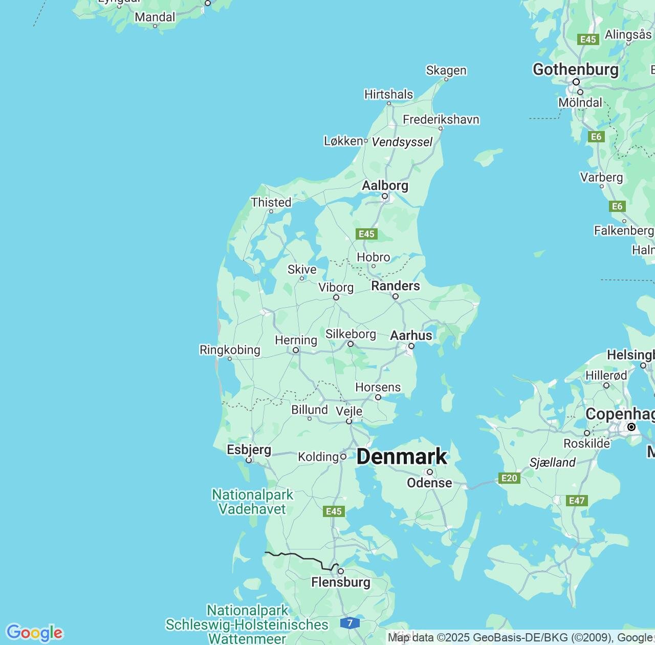Map image for Intellectual Property Lawyers in Central Jutland and Denmark IP firms at coordinates  ; .