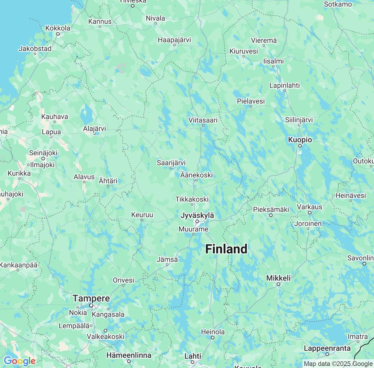 Map image for Intellectual Property Lawyers in Central Finland and Finland IP firms at coordinates  ; .