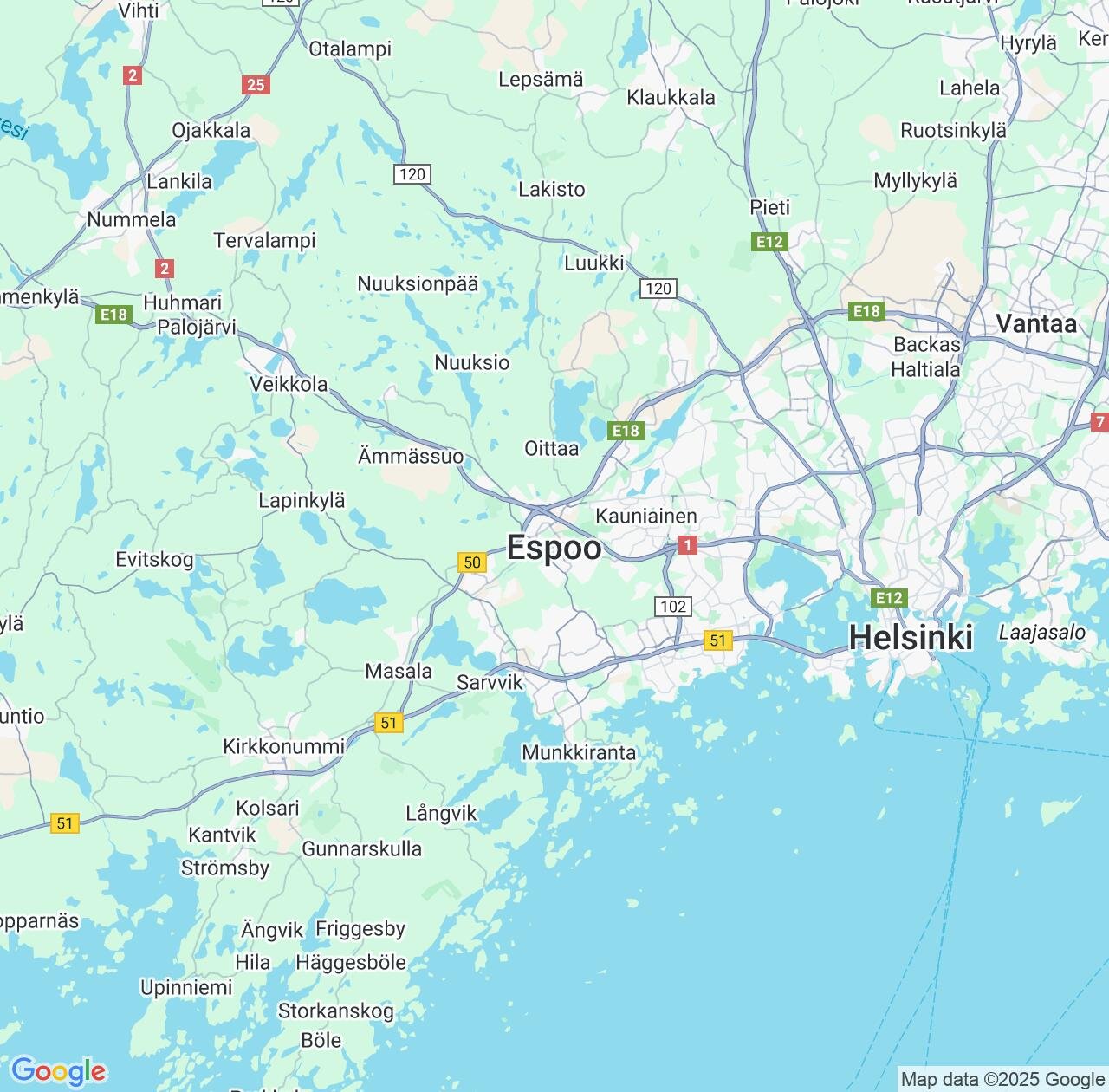 Map image for Intellectual Property Lawyers in Espoo and Uusimaa IP firms at coordinates  ; .