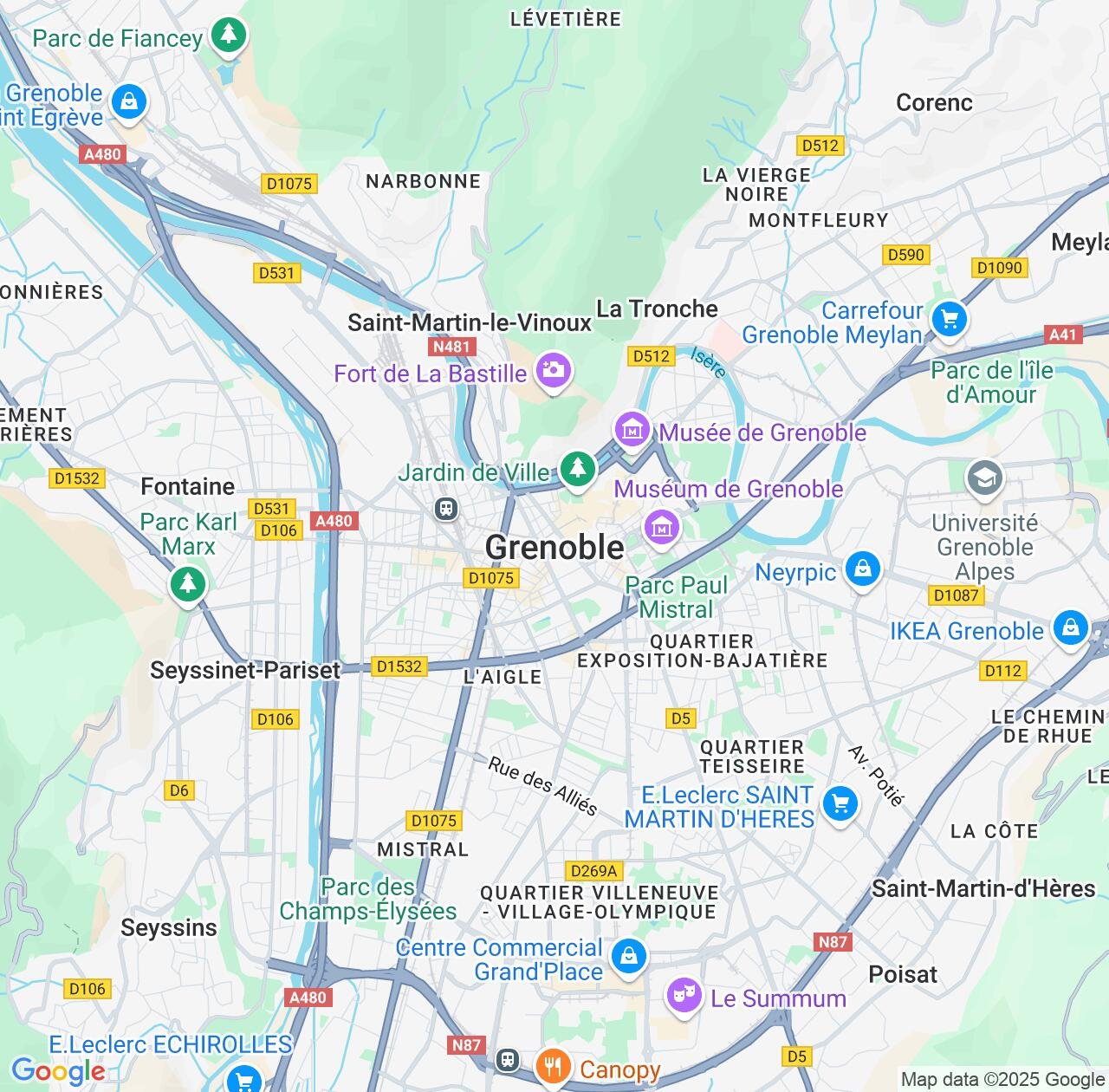 Map image for Intellectual Property Lawyers in Grenoble and Auvergne-Rhône-Alpes IP firms at coordinates  ; .