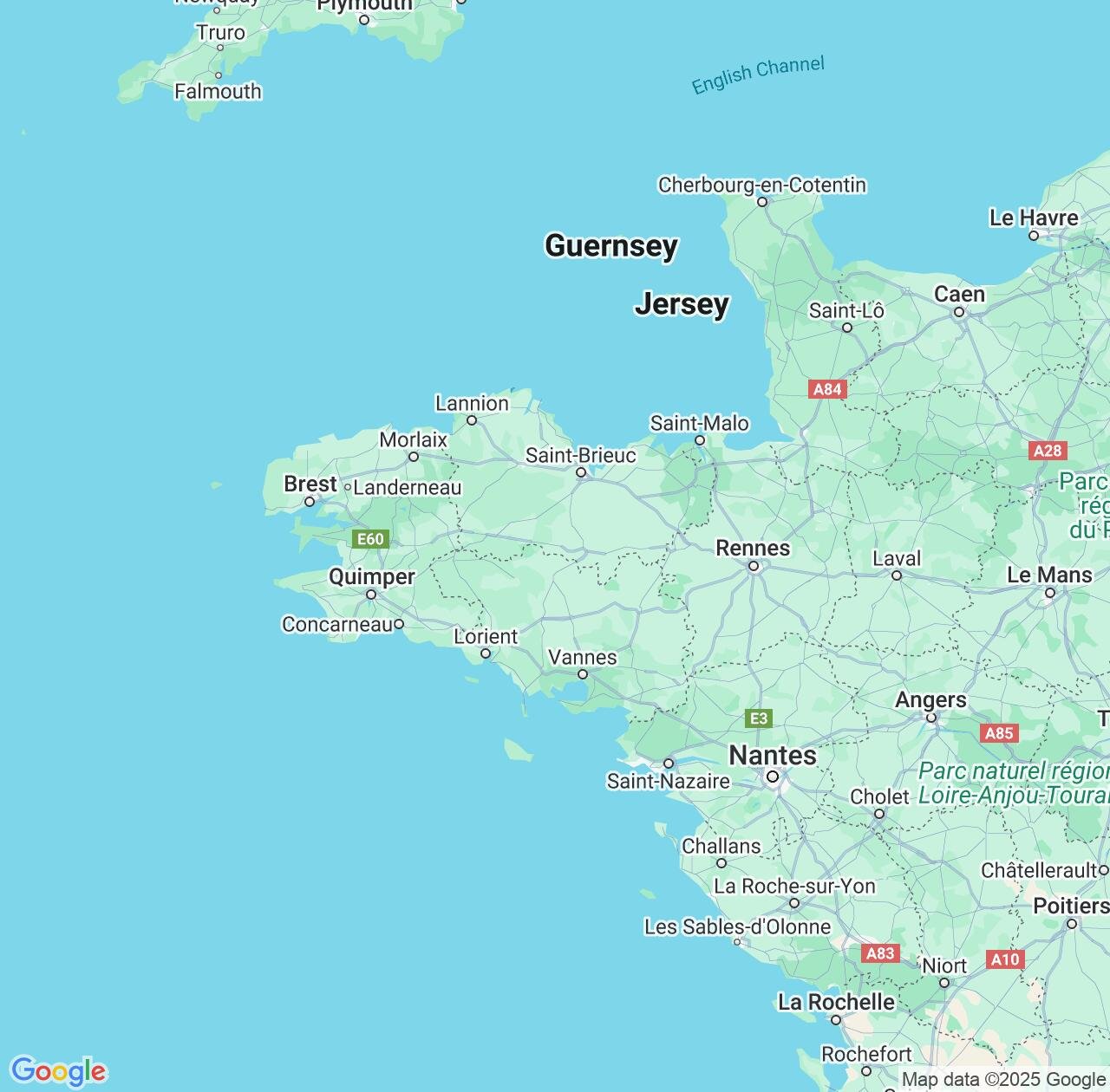 Map image for Intellectual Property Lawyers in Brittany and France IP firms at coordinates  ; .