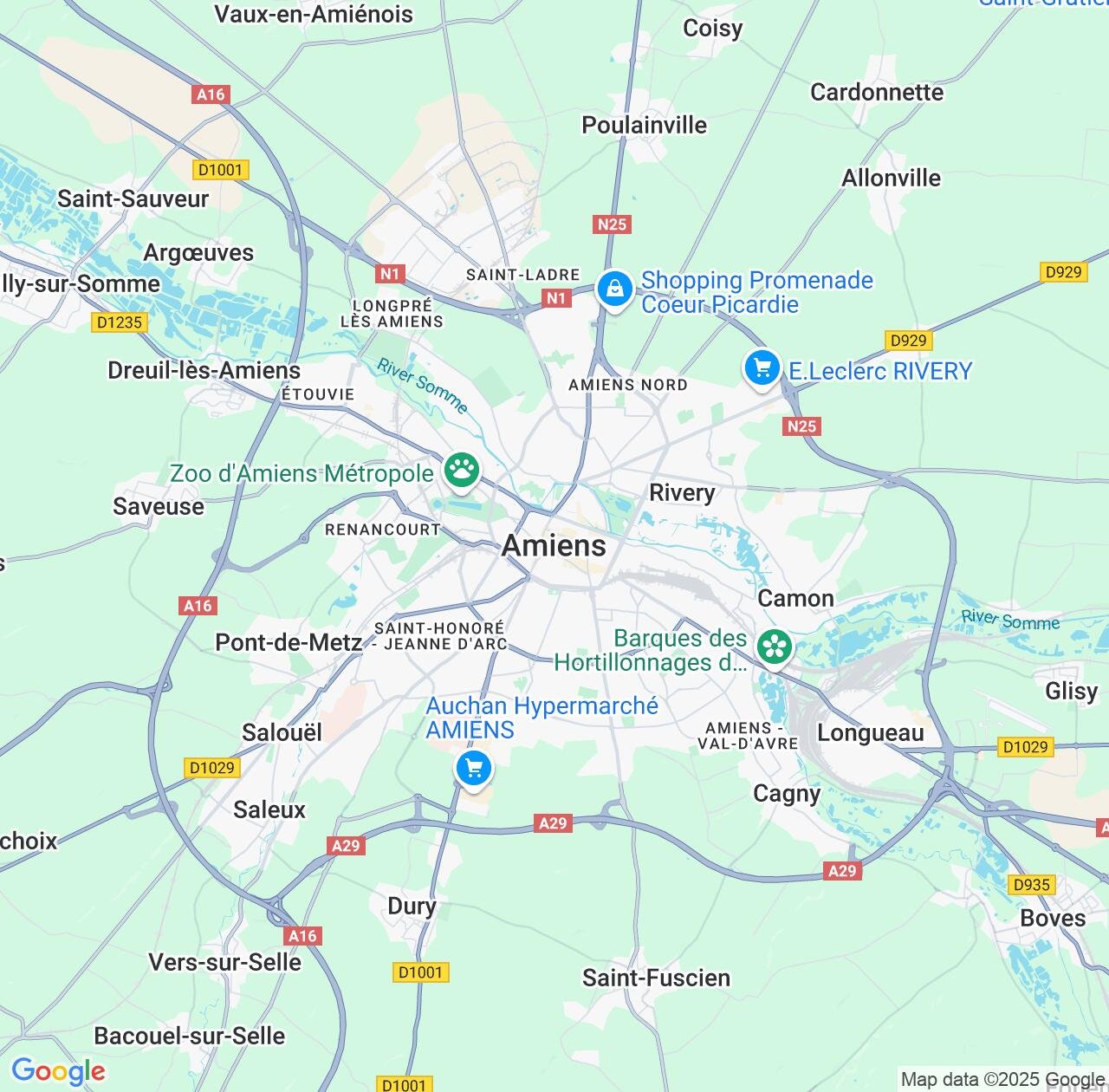Map image for Intellectual Property Lawyers in Amiens and Hauts-de-France IP firms at coordinates  ; .