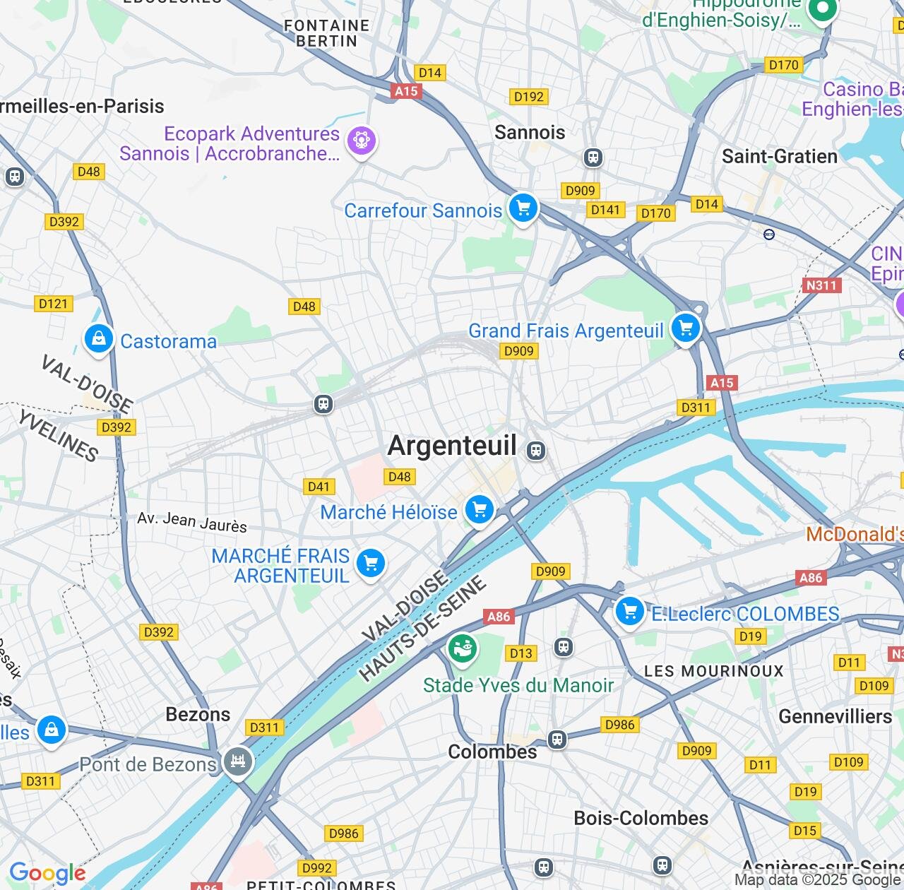 Map image for Intellectual Property Lawyers in Argenteuil and Île-de-France IP firms at coordinates  ; .