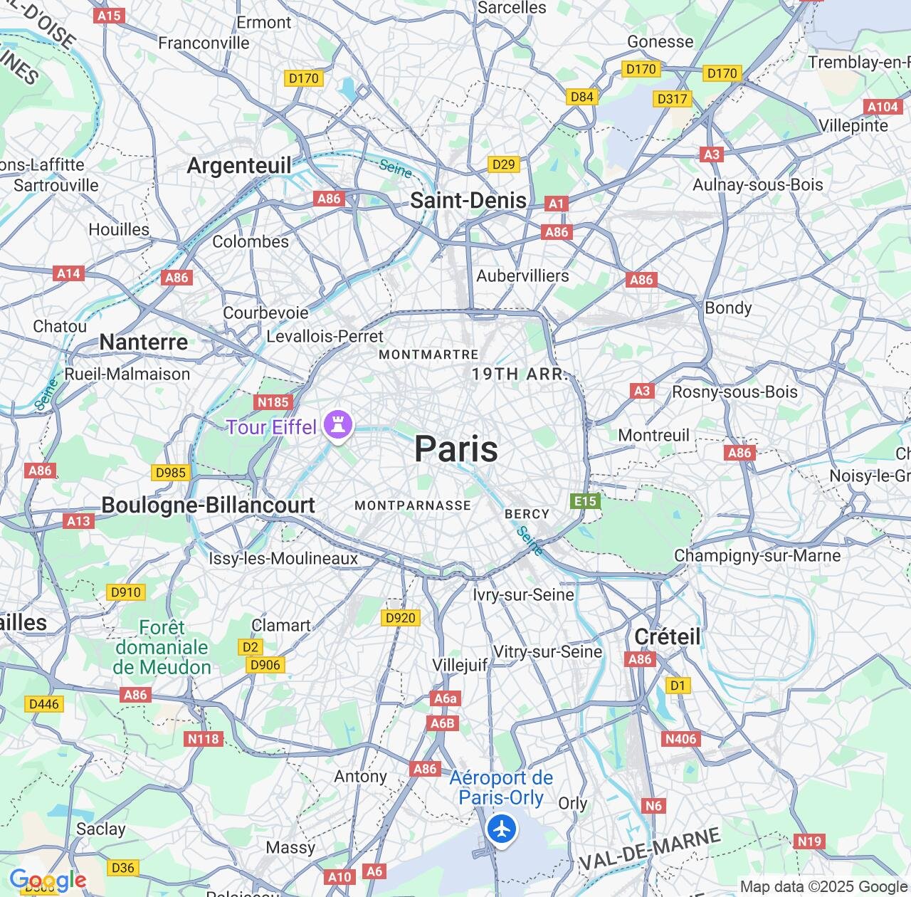 Map image for Intellectual Property Lawyers in Paris and Île-de-France IP firms at coordinates  ; .