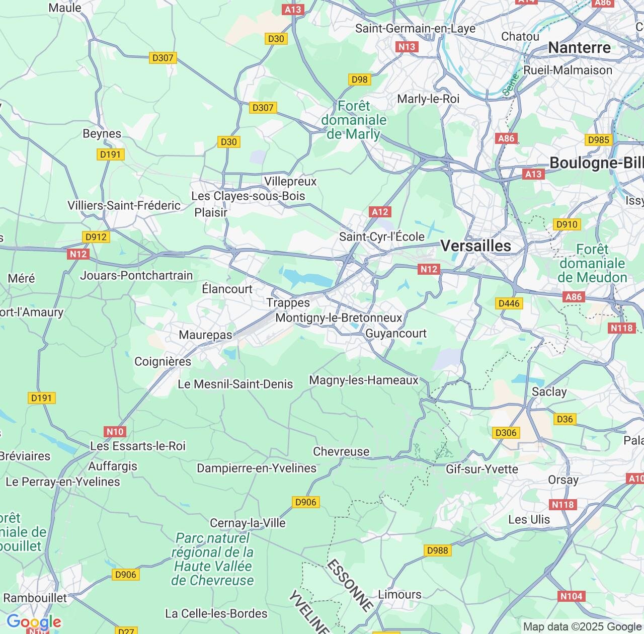 Map image for Intellectual Property Lawyers in Saint-Quentin-en-Yvelines and Île-de-France IP firms at coordinates  ; .