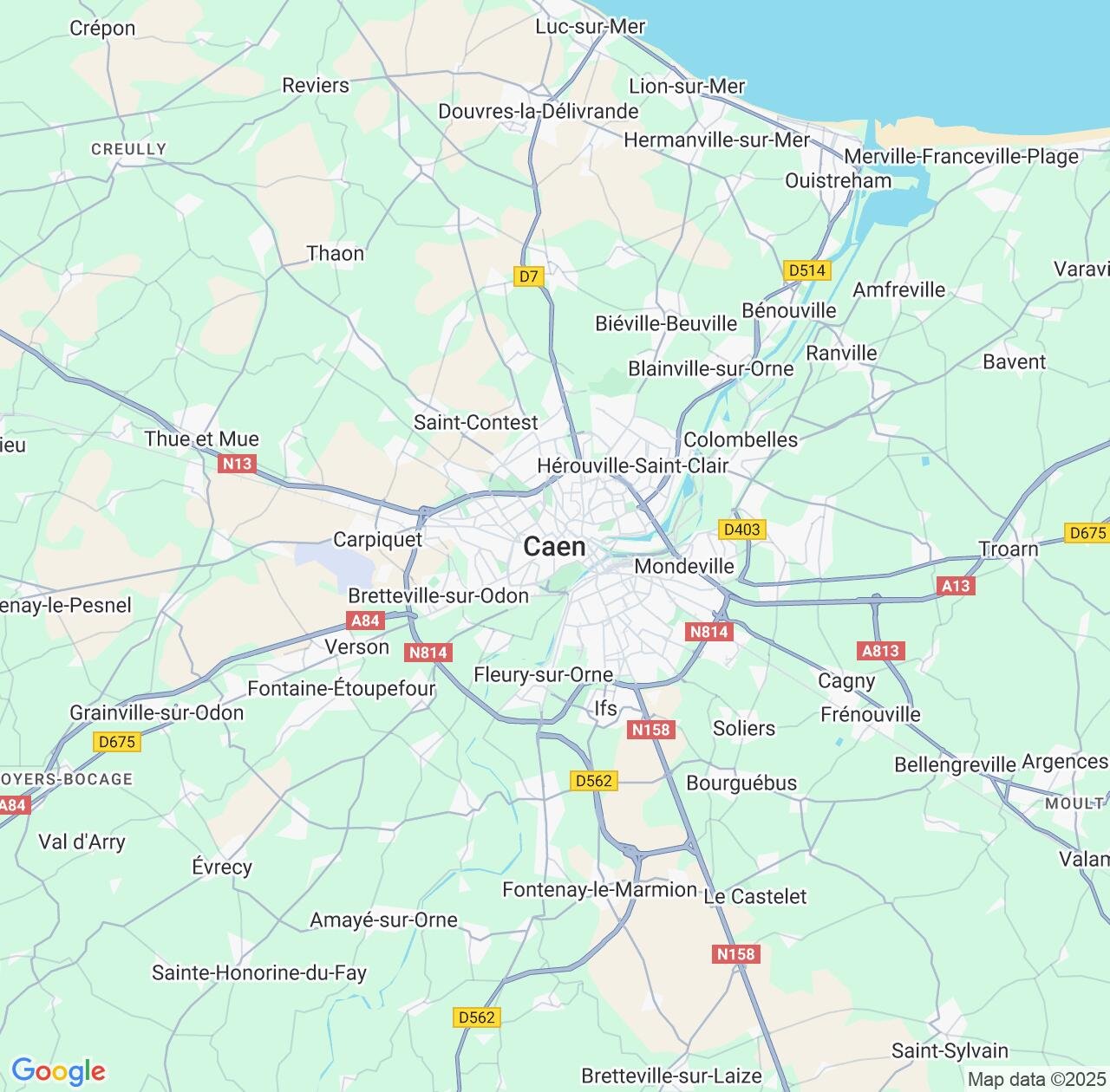 Map image for Intellectual Property Lawyers in Caen and Normandy IP firms at coordinates  ; .