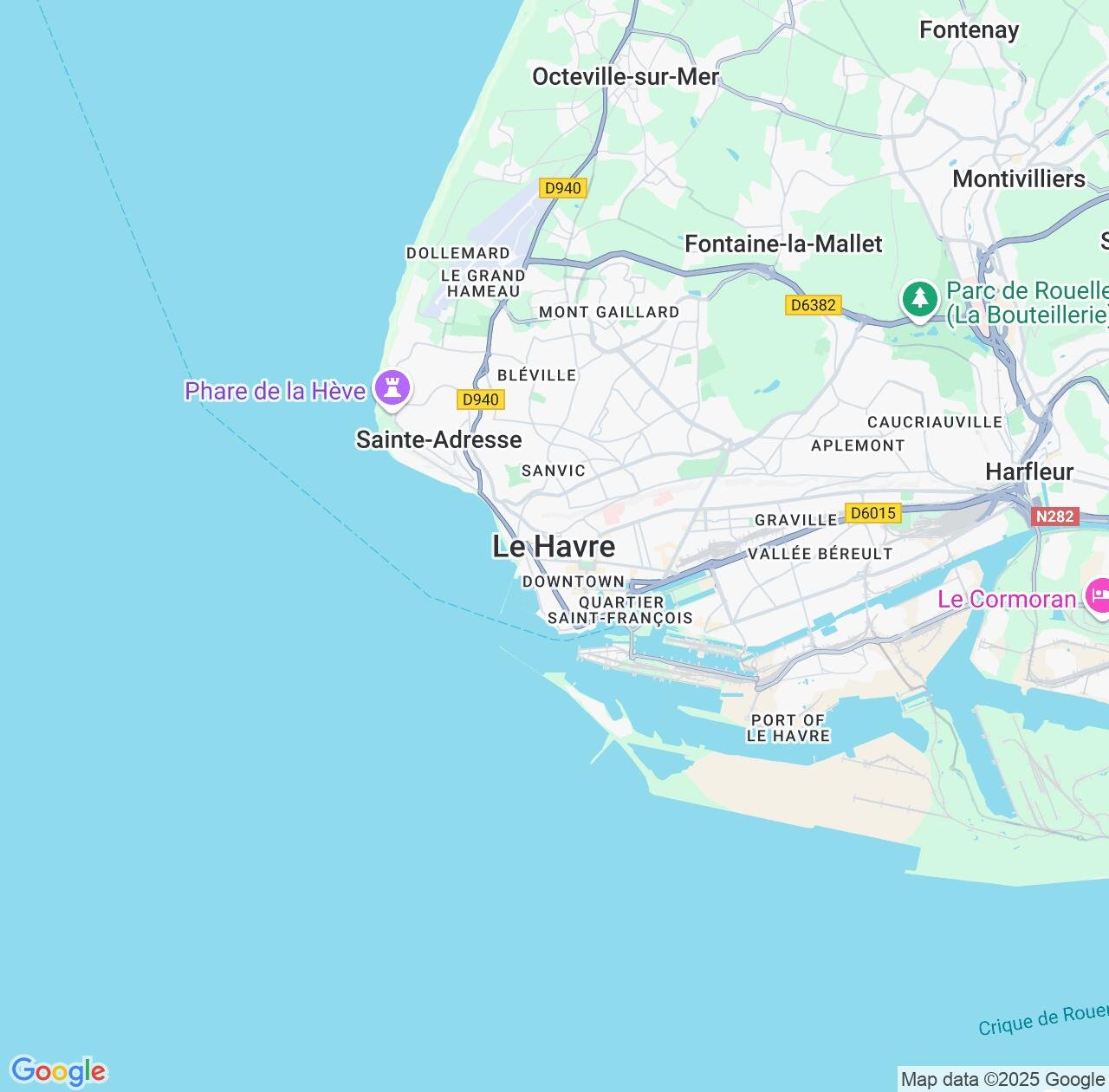 Map image for Intellectual Property Lawyers in Le Havre and Normandy IP firms at coordinates  ; .