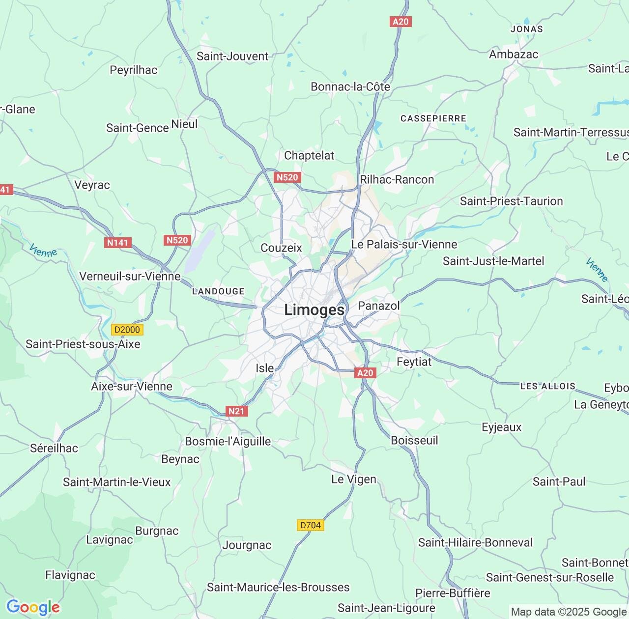 Map image for Intellectual Property Lawyers in Limoges and Nouvelle-Aquitaine IP firms at coordinates  ; .