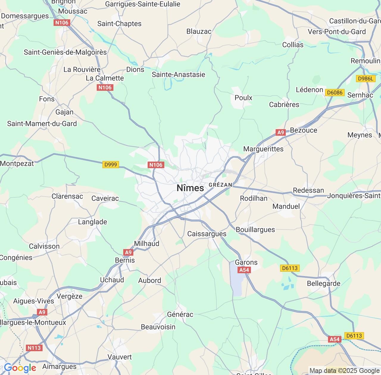 Map image for Intellectual Property Lawyers in Nimes and Occitanie IP firms at coordinates  ; .