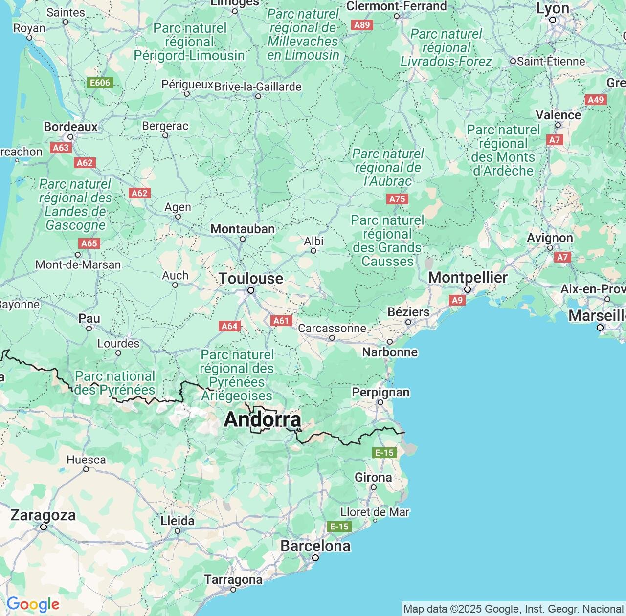 Map image for Intellectual Property Lawyers in Occitanie and France IP firms at coordinates  ; .