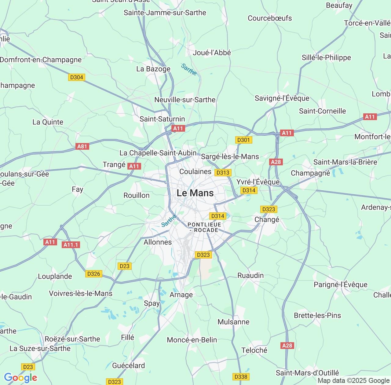 Map image for Intellectual Property Lawyers in Le Mans and Pays de la Loire IP firms at coordinates  ; .