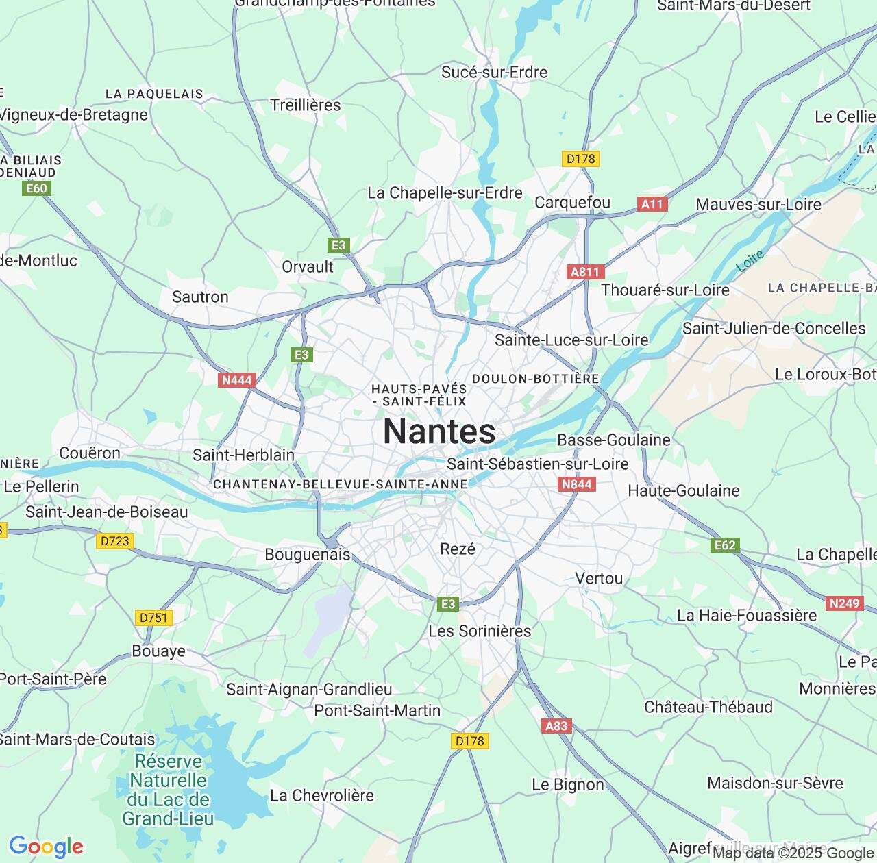 Map image for Intellectual Property Lawyers in Nantes and Pays de la Loire IP firms at coordinates  ; .