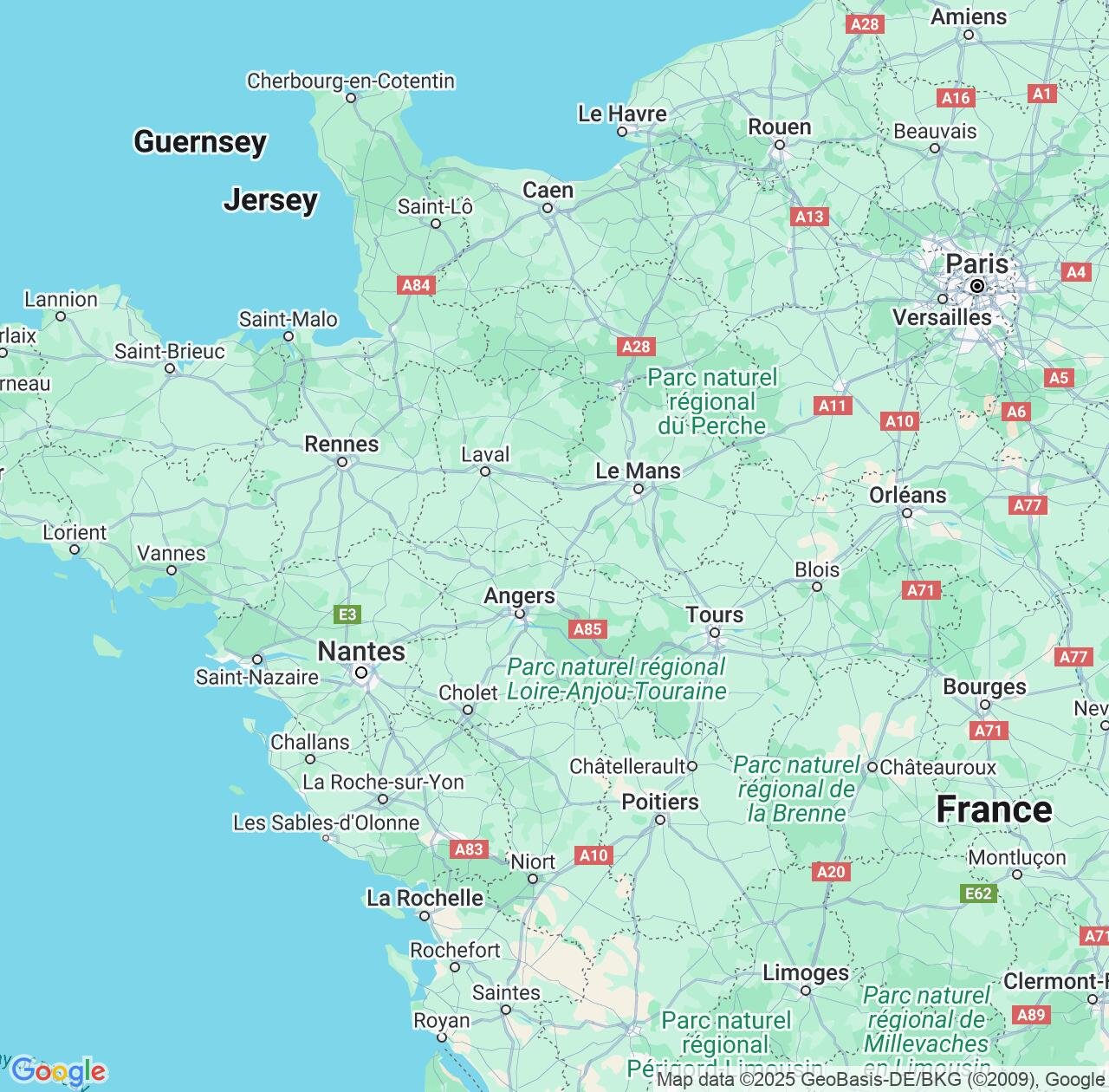 Map image for Intellectual Property Lawyers in Pays de la Loire and France IP firms at coordinates  ; .