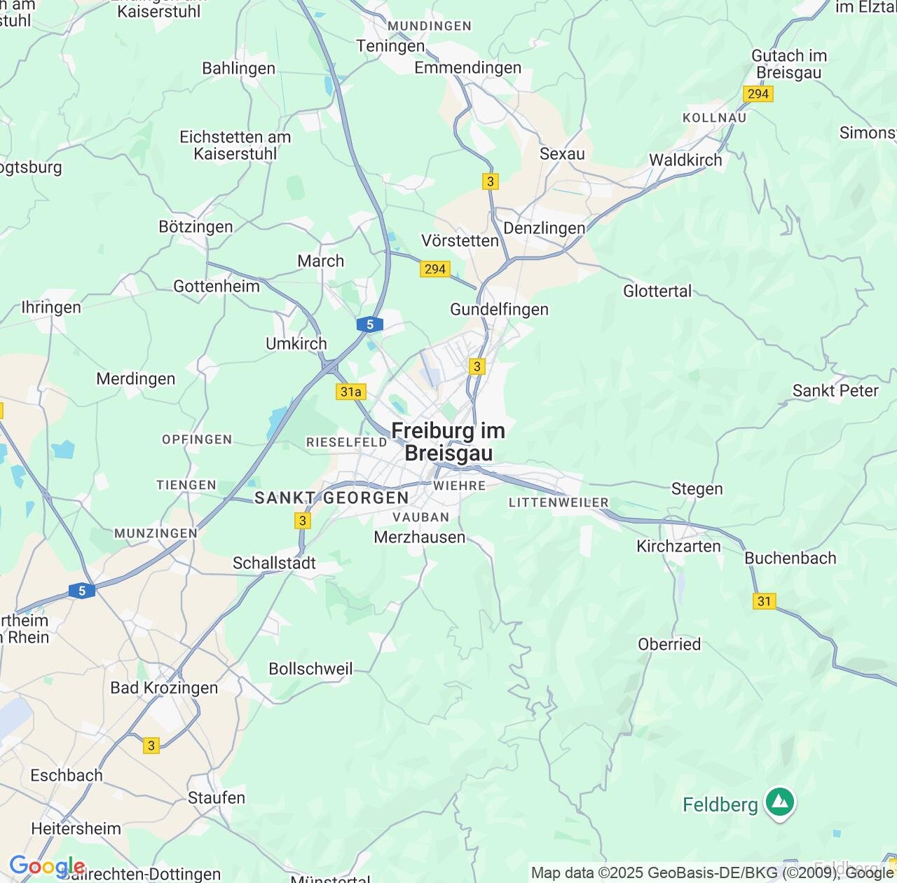 Map image for Intellectual Property Lawyers in Freiburg and Baden-Wurttemberg IP firms at coordinates  ; .