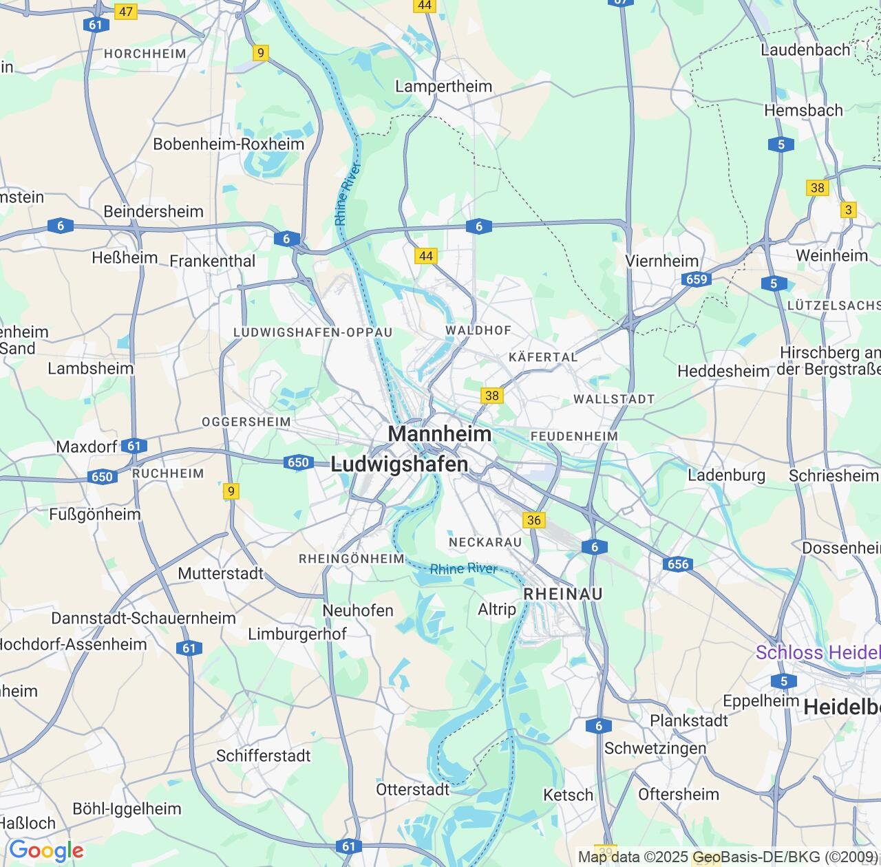 Map image for Intellectual Property Lawyers in Mannheim and Baden-Wurttemberg IP firms at coordinates  ; .