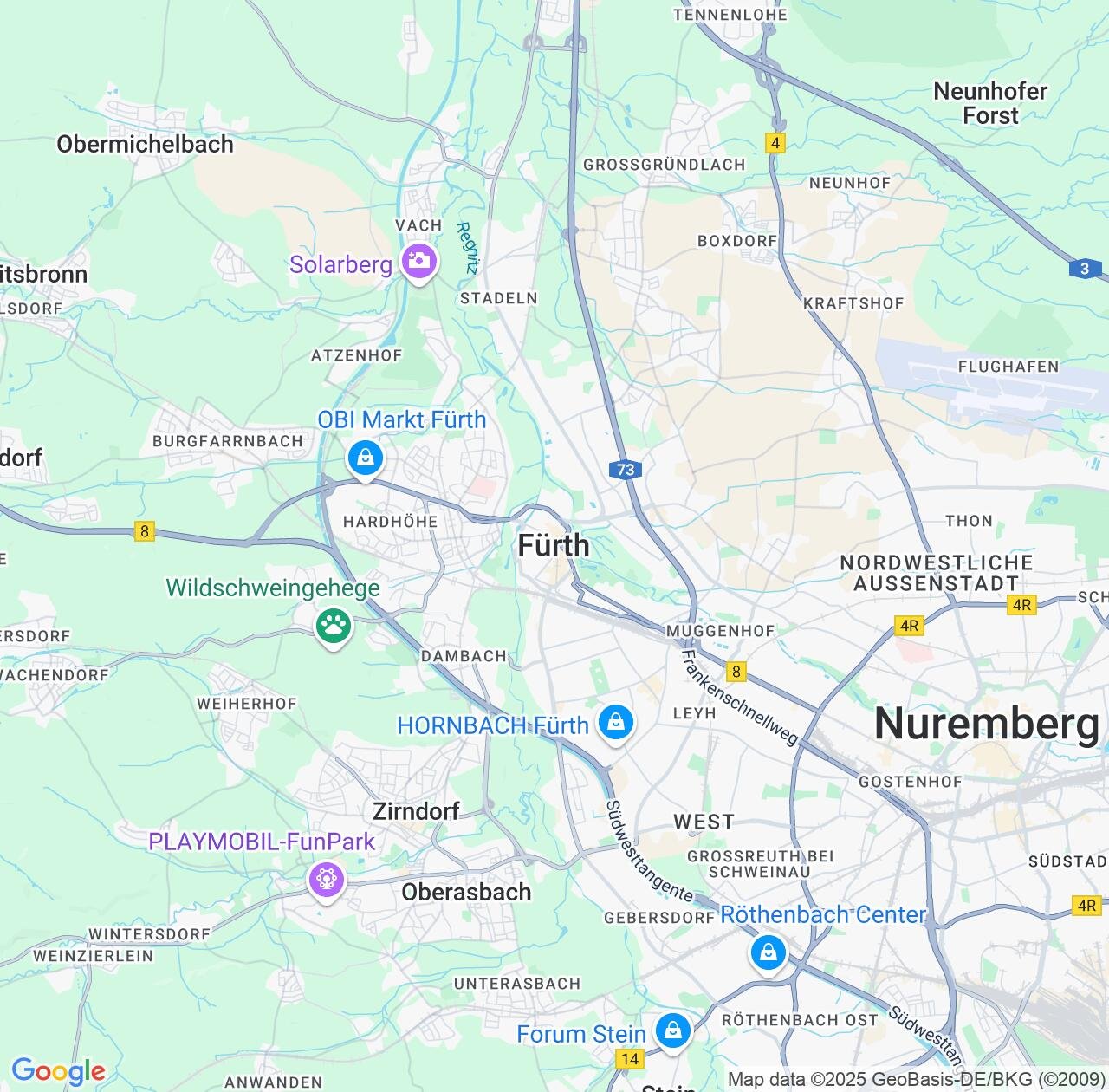 Map image for Intellectual Property Lawyers in Furth and Bavaria IP firms at coordinates  ; .