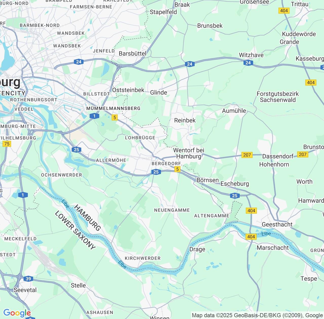 Map image for Intellectual Property Lawyers in Bergedorf and Hamburg IP firms at coordinates  ; .