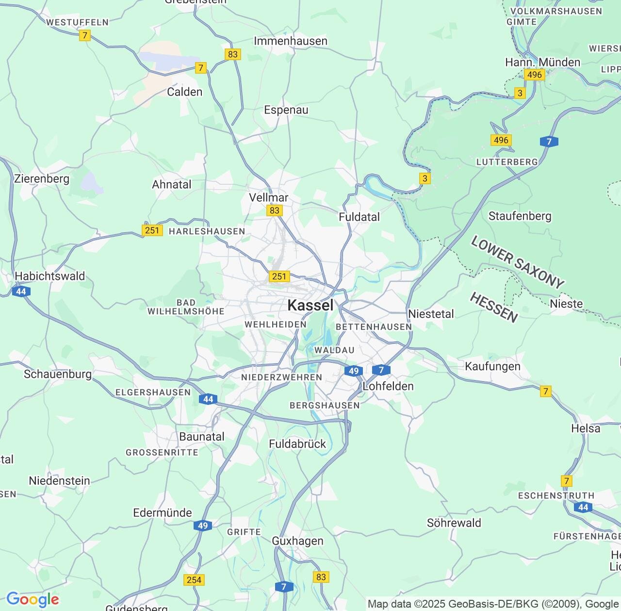 Map image for Intellectual Property Lawyers in Kassel and Hesse IP firms at coordinates  ; .