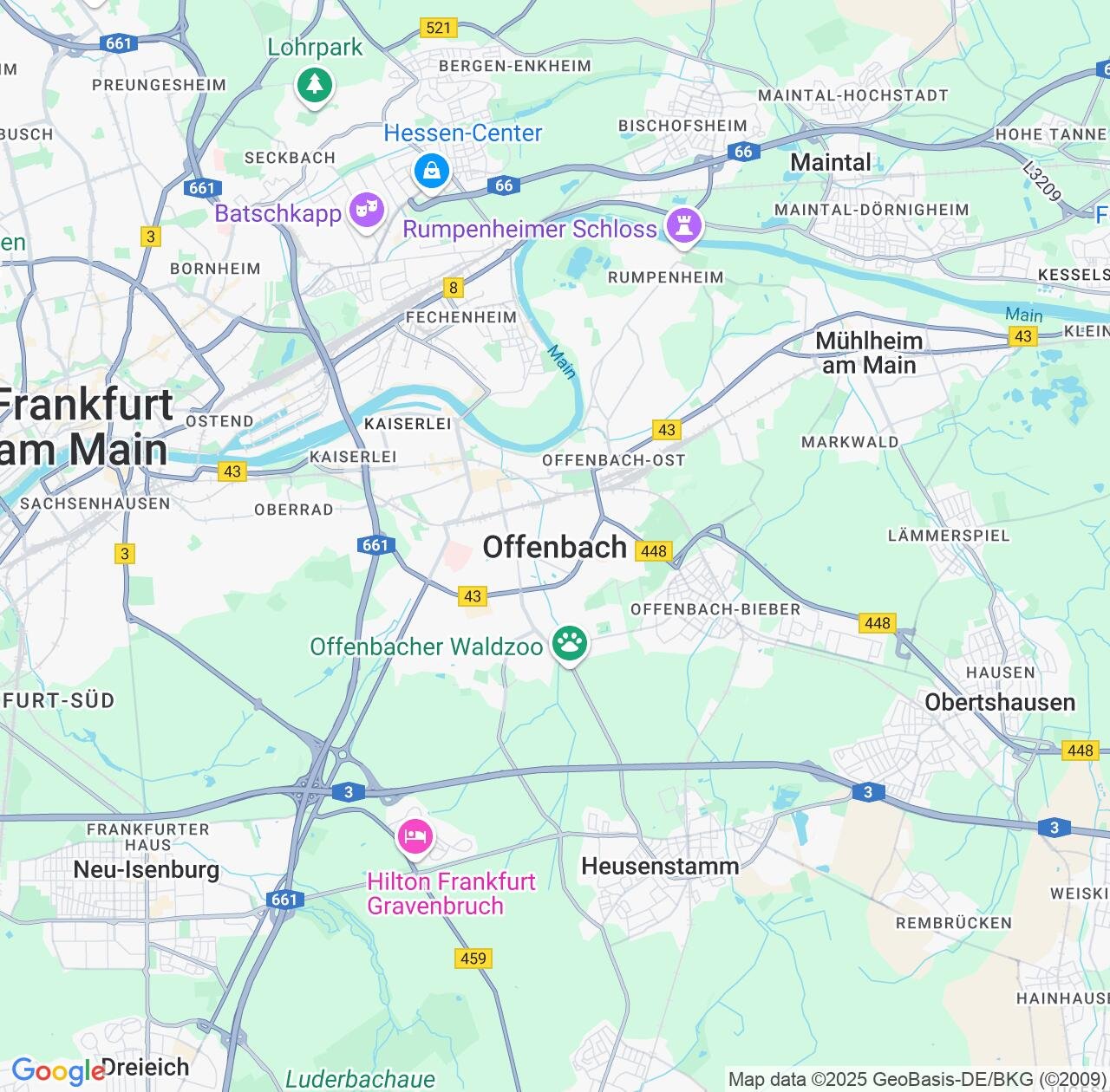 Map image for Intellectual Property Lawyers in Offenbach and Hesse IP firms at coordinates  ; .