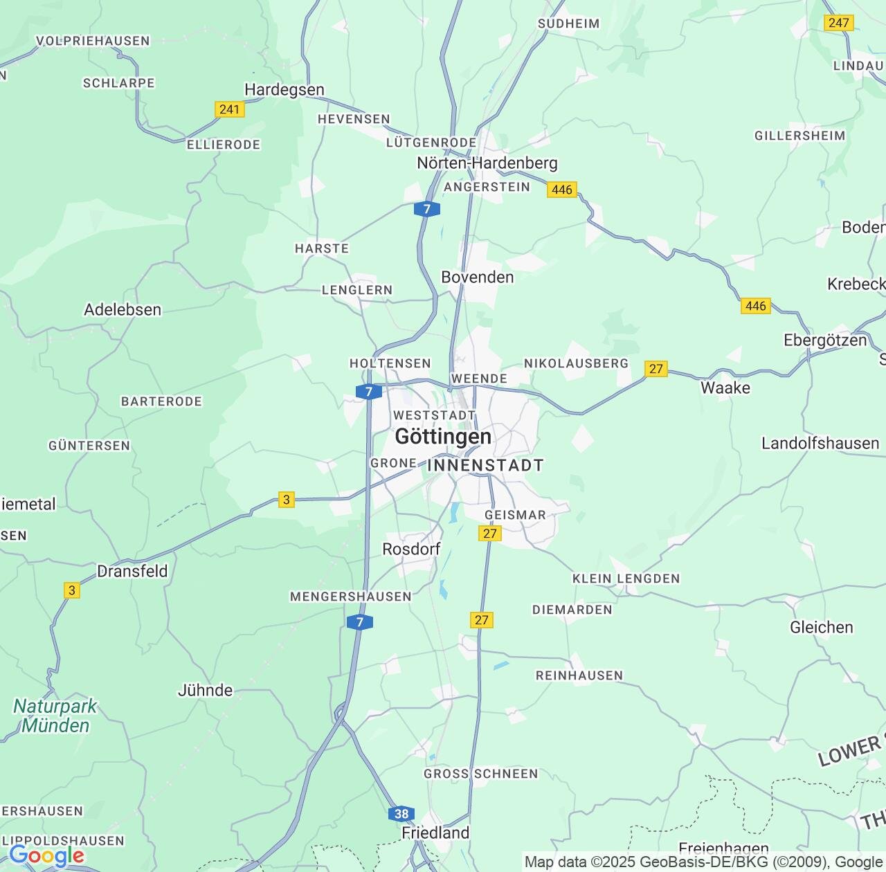 Map image for Intellectual Property Lawyers in Goettingen and Lower Saxony IP firms at coordinates  ; .