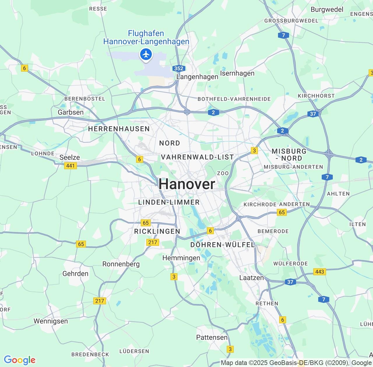 Map image for Intellectual Property Lawyers in Hannover and Lower Saxony IP firms at coordinates  ; .