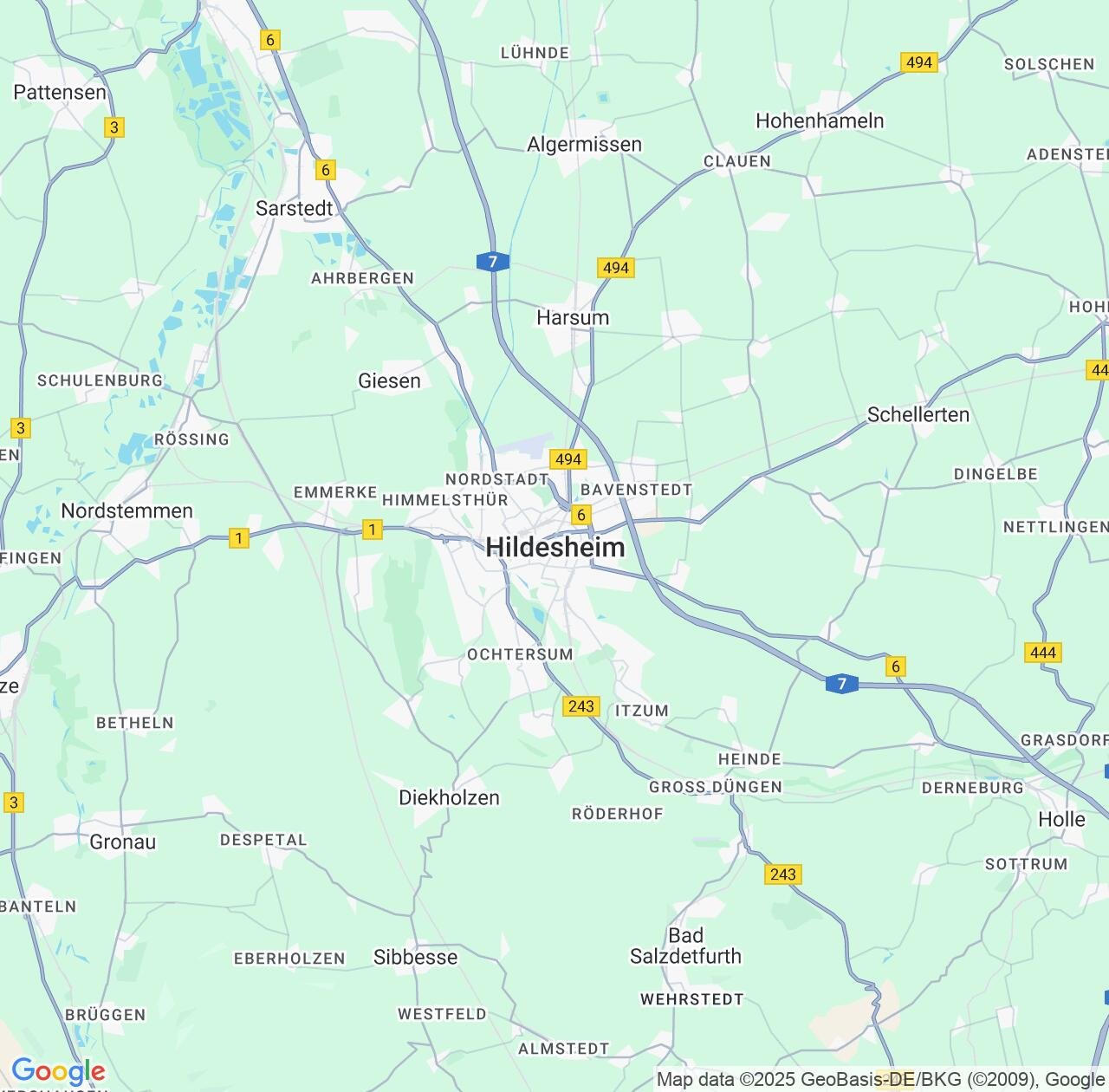 Map image for Intellectual Property Lawyers in Hildesheim and Lower Saxony IP firms at coordinates  ; .