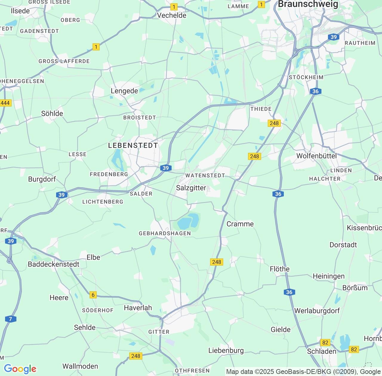 Map image for Intellectual Property Lawyers in Salzgitter and Lower Saxony IP firms at coordinates  ; .