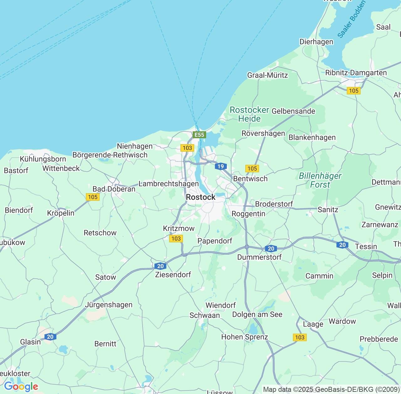 Map image for Intellectual Property Lawyers in Rostock and Mecklenburg-Vorpommern IP firms at coordinates  ; .