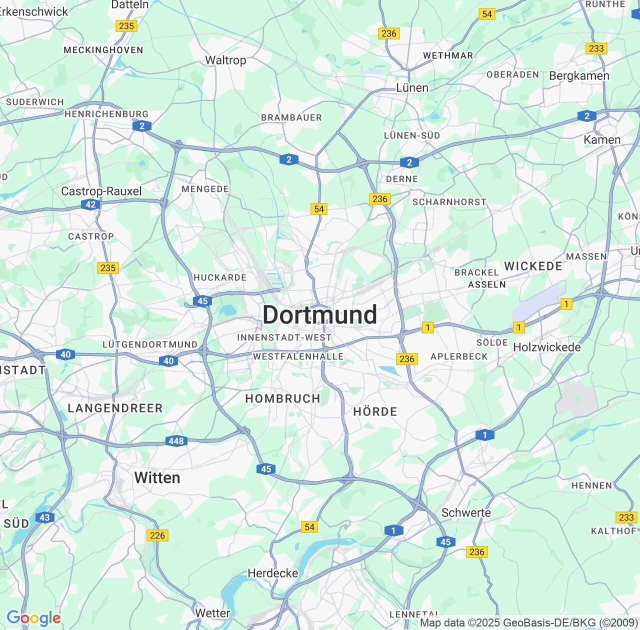 Map image for Intellectual Property Lawyers in Dortmund and North Rhine-Westphalia IP firms at coordinates  ; .